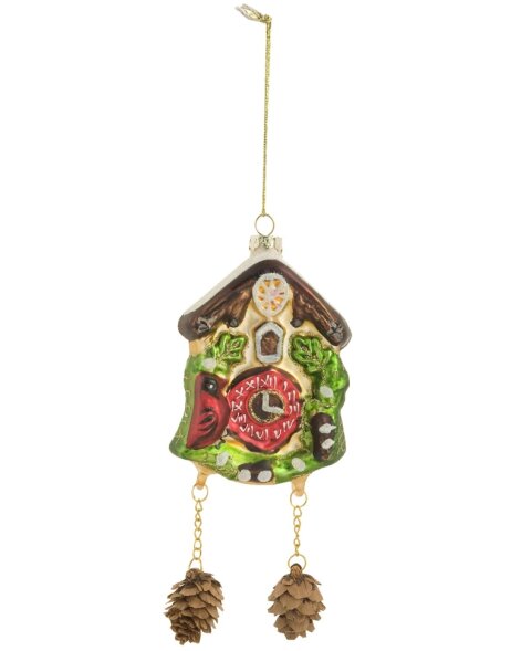 Decorative pendant cuckoo clock colorful 15 cm
