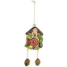 Decorative pendant cuckoo clock colorful 15 cm