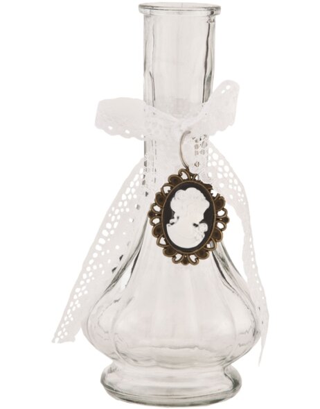 Piccola bottiglia decorativa con amuleto &Oslash; 7x14 cm