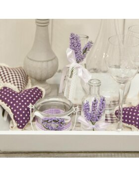 Decoratieve Lavendel Fles ø 6x13 cm transparant