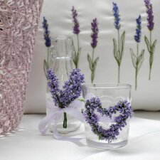 Decoratieve Lavendel Fles ø 6x13 cm transparant