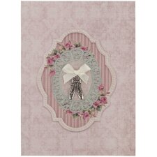 Greeting card ballet shoes 10x13,5 cm