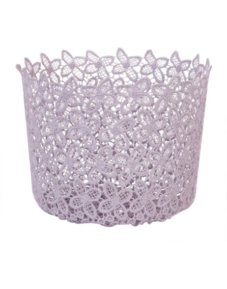 Flower basket made of plastic &Oslash; aubergine 17x13 cm
