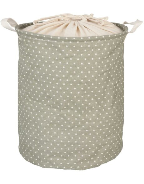 green laundry bag white polka dots &Oslash; 35x45 cm