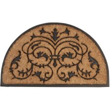 Doormat ornament semicircle 75x45 cm