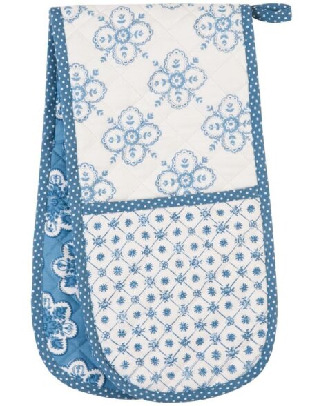 Double Oven Glove MXP Mixed Patterns blue