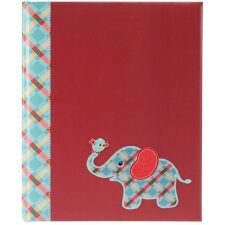 Baby dagboek olifant rood