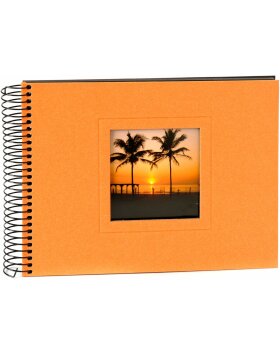 Goldbuch album à spirales Colore orange 25x17 cm 40 pages noires