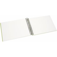 Goldbuch Album à spirales Bella Vista vert 25x17 cm 40 pages blanches