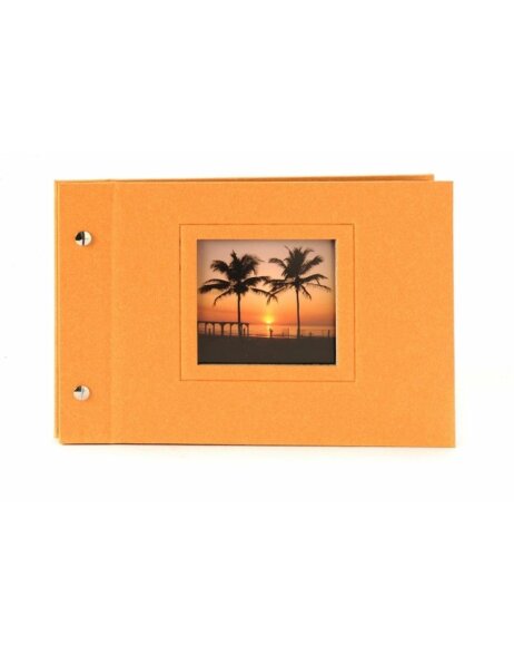 screw-bound album Colore orange 23x17 cm