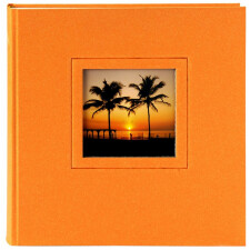 Goldbuch Fotoalbum Kleinalbum Colore orange 19,5x22 cm 36 weiße Seiten