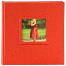 Goldbuch Fotoalbum Kleinalbum Colore hellrot 19,5x22 cm 36 weiße Seiten