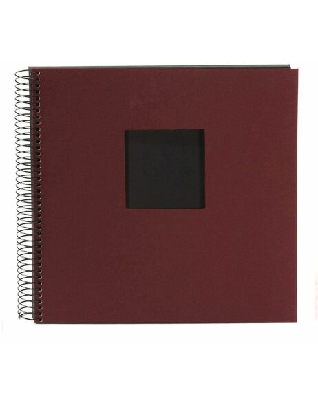 Goldbuch Album &agrave; spirales Bella Vista bordeaux 28x28 cm 40 pages noires
