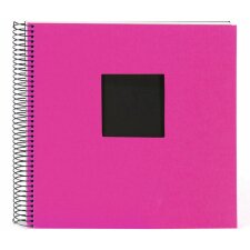 Goldbuch Spiralalbum Bella Vista pink 28x28 cm 40 schwarze Seiten