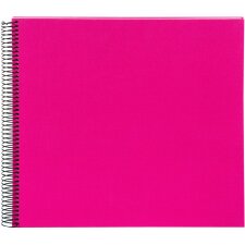 Spiral album Bella Vista pink 35x30 cm white pages
