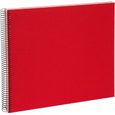 Spiral album Bella Vista red 35x30 cm white pages