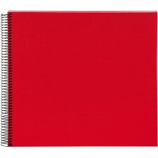 Spiral album Bella Vista red 35x30 cm white pages