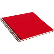 Goldbuch Álbum espiral Bella Vista rojo 35x30 cm 40 páginas blancas