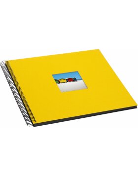 Álbum espiral Goldbuch Bella Vista amarillo 35x30 cm 40 páginas negras