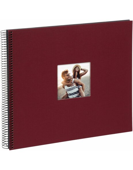 Goldbuch album &agrave; spirales Bella Vista bordeaux 35x30 cm 40 pages noires