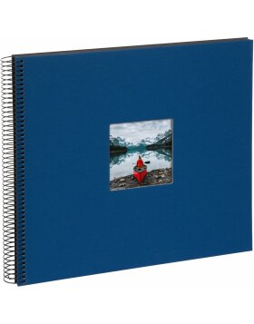 Spiraal Album Bella Vista blauw 35x30 cm zwarte paginas