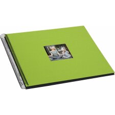 Album spiralny Bella Vista zielony 35x30 cm czarne strony