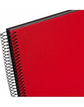 Goldbuch Álbum espiral Bella Vista rojo 35x30 cm 40 páginas negras
