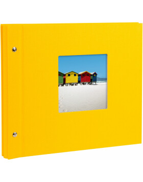 Goldbuch Schraubalbum Bella Vista gelb 30x25 cm 40 weiße Seiten