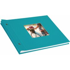 Goldbuch Screw Album Bella Vista turkusowy 30x25 cm 40 białych stron