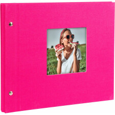 Goldbuch Schraubalbum Bella Vista pink 30x25 cm 40 weiße Seiten