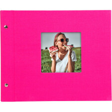 Goldbuch Schraubalbum Bella Vista pink 30x25 cm 40 weiße Seiten