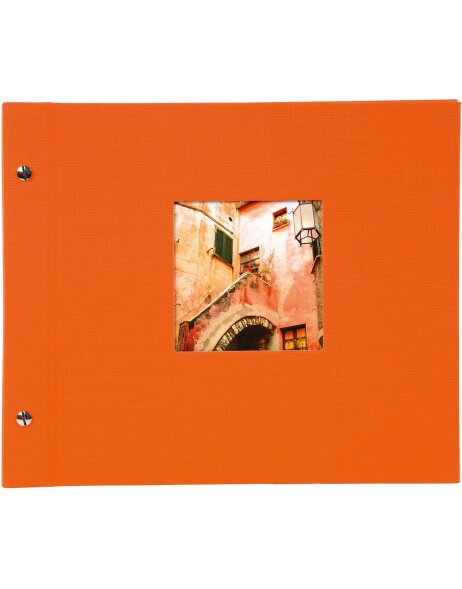Goldbuch album &agrave; vis Bella Vista orange 30x25 cm 40 pages blanches