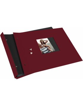 Goldbuch Álbum de rosca Bella Vista burdeos 30x25 cm 40 páginas negras