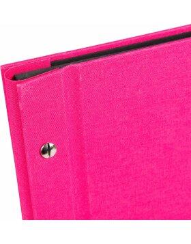 Goldbuch Schraubalbum Bella Vista pink 30x25 cm 40 schwarze Seiten