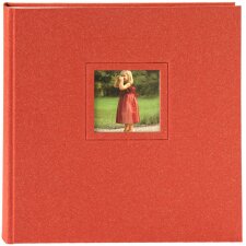 Goldbuch Fotoalbum Colore hellrot 30x31 cm 60 weiße Seiten