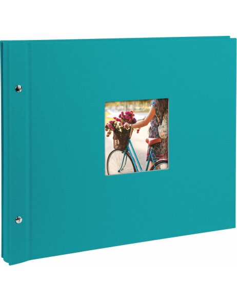 Goldbuch Album &agrave; vis Bella Vista turquoise 39x31 cm 40 pages blanches