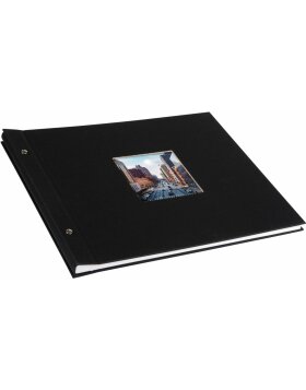 Goldbuch Screw Album Bella Vista czarny 39x31 cm 40 białych stron