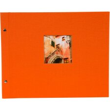 Goldbuch Schraubalbum Bella Vista orange 39x31 cm 40 weiße Seiten