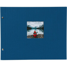 Goldbuch Album srubowy Bella Vista niebieski 39x31 cm 40 czarnych stron