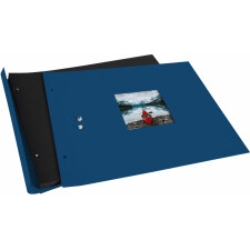 Goldbuch Album srubowy Bella Vista niebieski 39x31 cm 40 czarnych stron