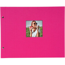 Goldbuch Schraubalbum Bella Vista pink 39x31 cm 40 schwarze Seiten