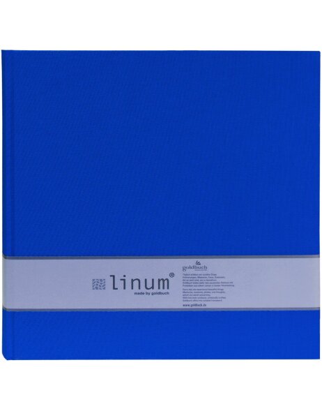 Goldbuch Fotoalbum Linum blau 30x31 cm 80 cremefarbige Seiten