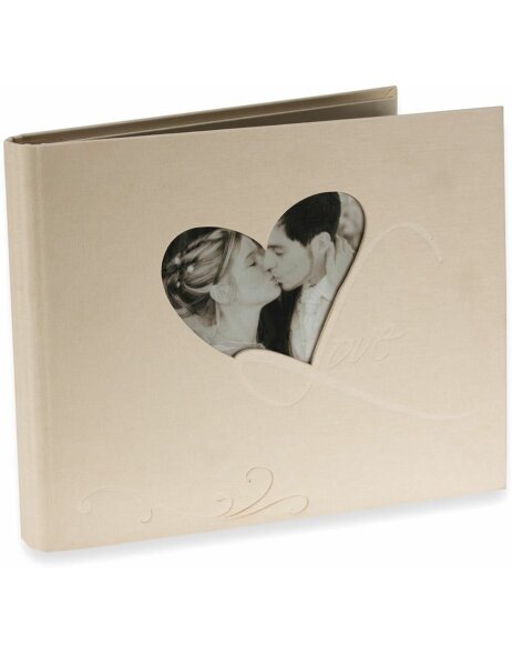 &Aacute;lbum espiral para invitados Amore Libro de invitados de boda 23x29 cm