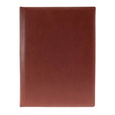 Guestbook leatherette 26x33 cm light
