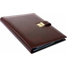 CLASSIC document wallet in wine red