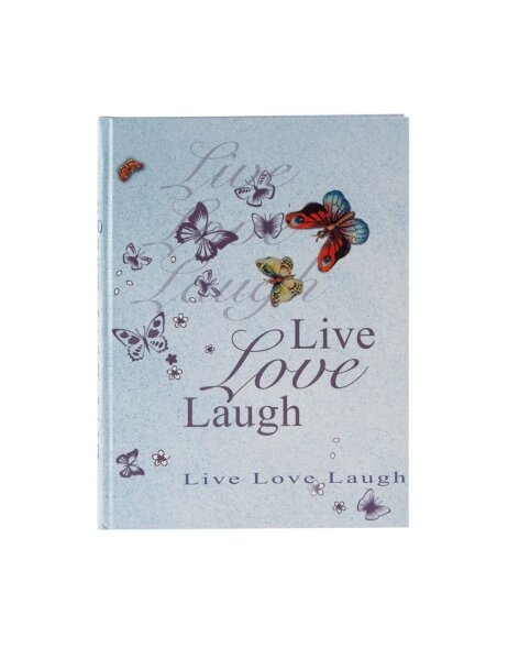 DIN A5 Notizbuch LIVE LOVE LAUGH