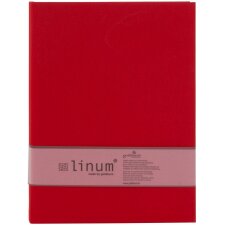 Czerwona książeczka zapisów A4 Linum