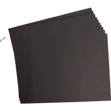 Hojas suplementarias Laddi negro 10 hojas sin papel cristal