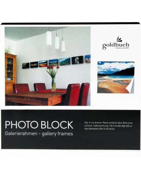 photo block black 30x30 cm
