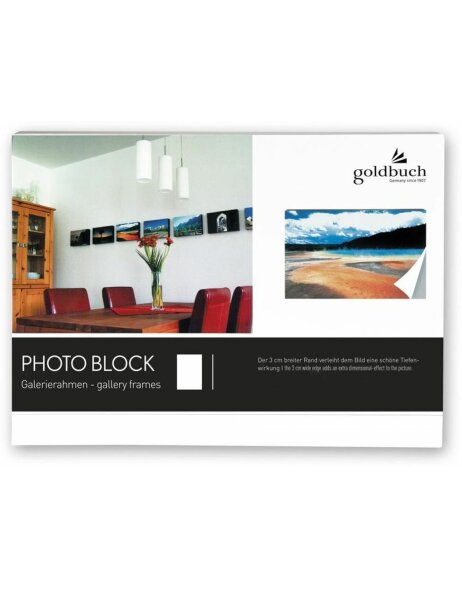 Blok fotograficzny biały na 1 zdjęcie 10x15 cm